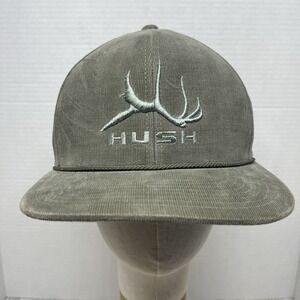 HUSH Hunting Apparel Olive Green Corduroy Snapback Hat w/ Rope Detail